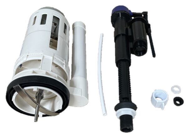 3-inch Top Button Single Flush Valve with Adjustable Tower Valve for One Piece Toilet - Image 4