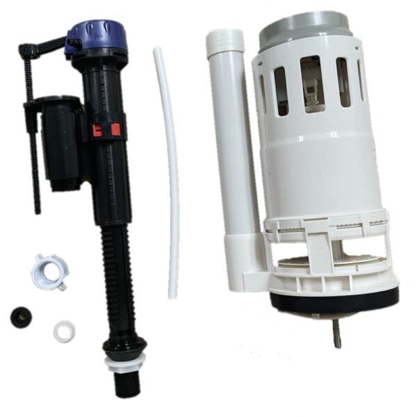3-inch Top Button Single Flush Valve with Adjustable Tower Valve for One Piece Toilet - Image 6