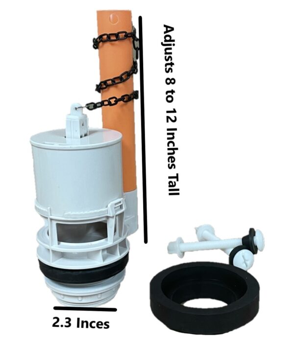 Crane 2-inch Flush Valve for Two-piece Toilets with Adjustable Sliding Overflow Tube