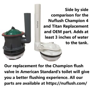 Champion 4 Toilet Flush Valve by NuFlush, Upgrade Your Valve Permanently