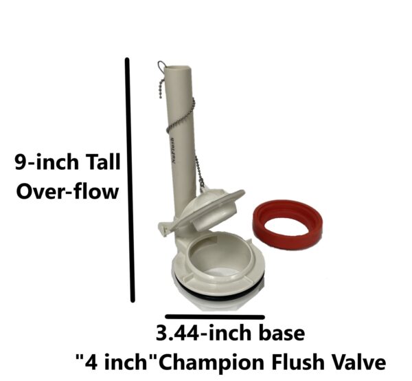 American Standard Champion 4 Toilet Flapper/Flush Valve with High Speed Mini Pilot Fill Valve Replacement Kit - Image 2