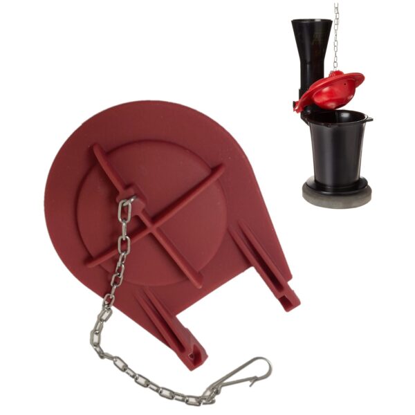 3.5 Inch Universal Toilet Flapper with Narrow 2.5 Inch Wingspan Flapper – Only Fits a Round Overflow Tube Connection - Image 15
