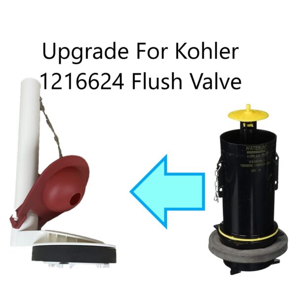 Kohler Part # 1216624 Upgrade Toilet Flush Valve Assembly for One Piece Toilet with Triangle Connection