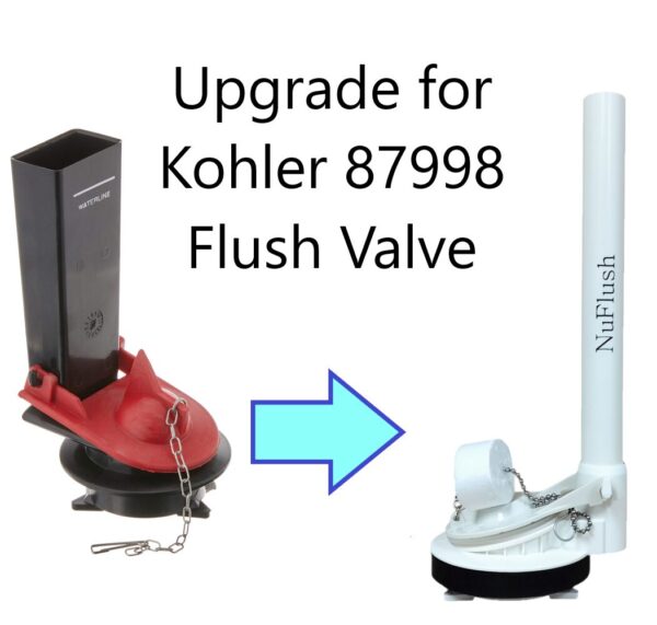 Kohler 2.25 inch One-Piece Toilet Flush Valve Replacement Part# 87998 with Triangle Connection
