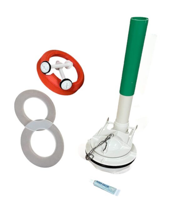 Champion 4 Toilet Flush Valve with 2 Extra Seals, Power Flusher by NuFlush