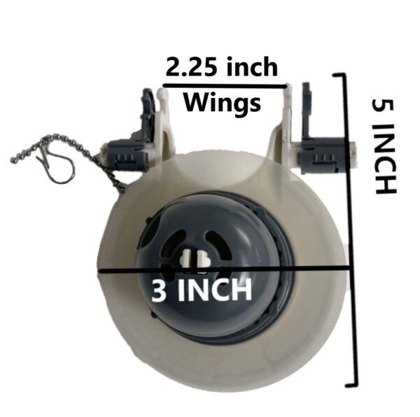 3 inch Flapper with Adjustable Wingspan, Buoy keeps Flapper up Longer - Image 2