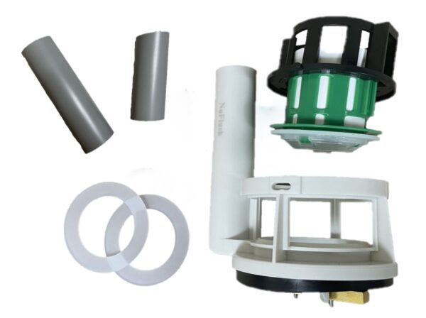 Toto THU Series Tower Flush Valve for 3 inch Flush Hole with Overflow Extension Tubes For Strongest Flush and 2 Extra Seals (ONE PIECE Toilet with Brass Locking Lugs) - Image 3
