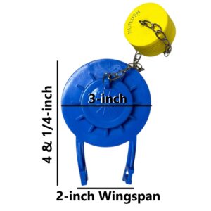 2.5 Inch Blue Silicone Flapper Buoy keeps Flapper up