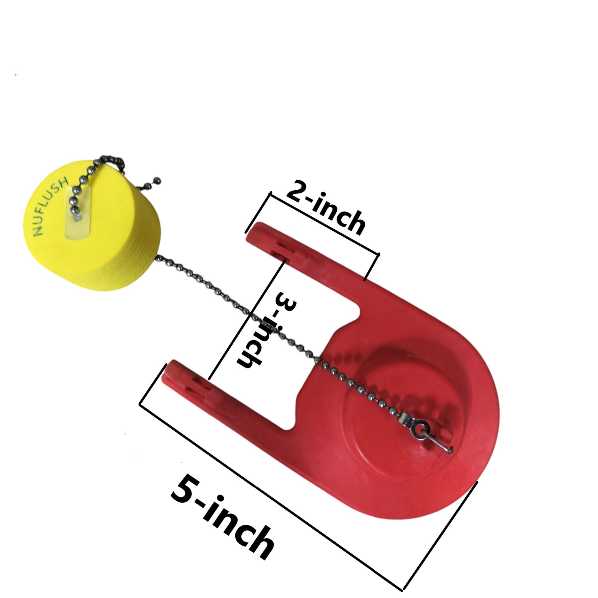 2 in. Rubber Toilet Flapper, Styrofoam Insert and Adjustable Buoy Float