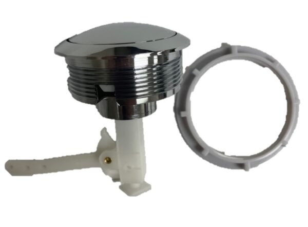 Chrome-Plated Single Flush Button for Toilet, Ratchet (58 mm) - Image 8