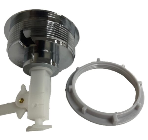 Chrome-Plated Single Flush Button for Toilet, Ratchet (58 mm) - Image 7