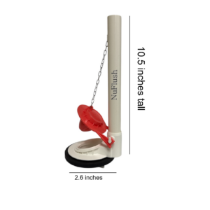 2.6 inch One-Piece Toilet Flush Valve Replacement with Triangle Connection (67mm)